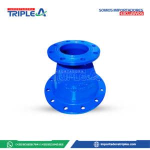 codo 45 bridado hierro ductil